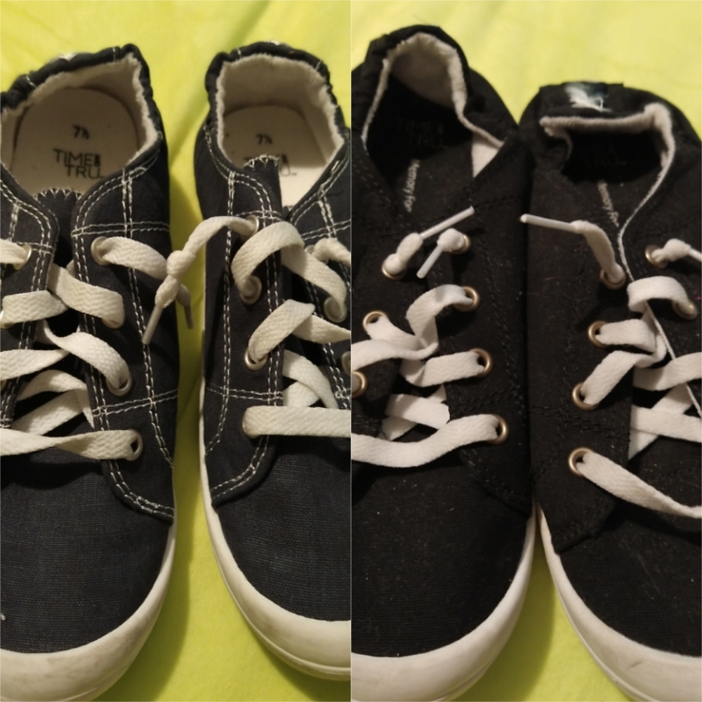 2 pair sneakers